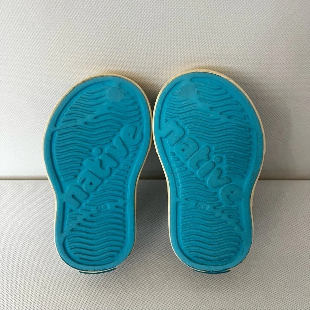 Native Toddler Kids Miller Shoes C6 Blue Tie Dye Boy Lightweight